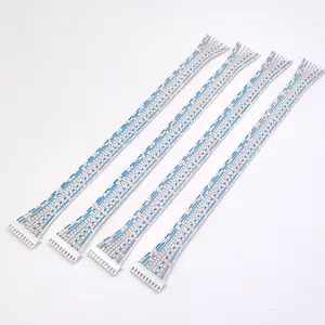 2468-24AWG 10C White Printing Blue wiring harness Chinese Manufacturer 10P Flat Cable