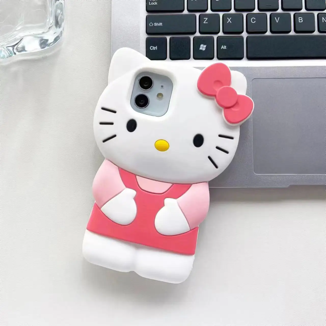 Fabrik preis Niedliche Hello Kitty Silikon 3D weiche bequeme Hüllen für Iphone 11 12 Pro Max X.