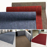 Juego de alfombras de cocina de PVC con costilla de siete rayas antideslizantes, alfombrilla de 2 pies, alfombras de corredor de cocina, alfombrillas antideslizantes de cocina