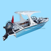 Pont à mouche en aluminium de 5.8m 580 Bateau de pêche de grande capacité Yachts de loisirs de divertissement de luxe