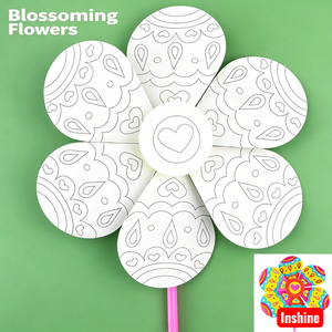 Kit de moulinets <span class=keywords><strong>à</strong></span> <span class=keywords><strong>vent</strong></span> vierges <span class=keywords><strong>à</strong></span> colorier soi-même, fournitures d'art et d'artisanat pour enfants pour fêtes, décoration de jardin et activités scolaires - Product Image 4