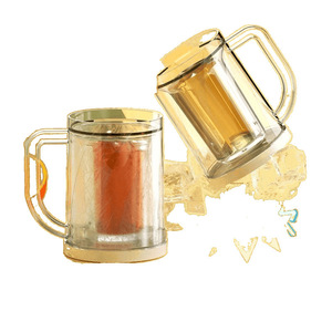 Ice-making <b>cup</b> with double-layer ice-<b>cold</b> design, beer mug, creative summer water bottle, double-layer refrigerator freezer - Product Image 5