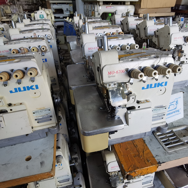 Used Sewing Machines Japan Juki-Mo 6700 Overlock Industrial Second Hand Apparel & Textile Machinery Mquinas De Coser