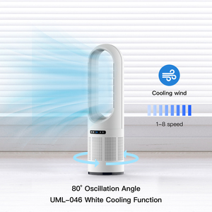 พัดลมตั้งพื้นไร้ใบพัดแบบส่ายได้ ยี่ห้อ Manufacturer Smart Leafless Oscillating Air Cooling Tower Fan รุ่น Silent Bladeless สำหรับห้องนอน - Product Image 5