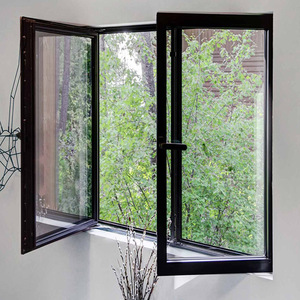 Aanpasbare aluminium draai-kiepramen, naadloos gelast met een modern design, waterdicht en inbraakwerend - Product Image 3