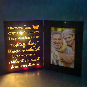 Meilleure idée de cadeau de Noël <span class=keywords><strong>Cadre</strong></span> photo en bois brillant pour la fête des pères Fête des mères Grand-mère-Artisanat en bois Boîtes en bois Panneaux muraux - Product Image 5
