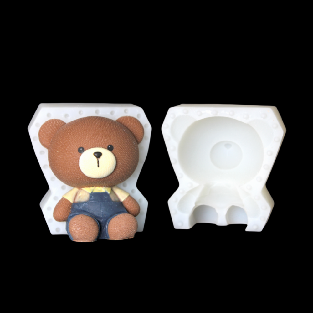 Nicole 3D Cartoon Bear Silicone Mousse Cake Mold LFGB Certified - Main Image