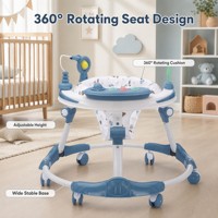 GEEN Trotteur d'apprentissage en plastique pliable pour bébés de 7 à 18 mois, capacité de charge 20 kg, pour enfants de 0 à 3 ans, vente en gros transfrontalière
