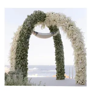 K176 Outdoor Artificial Flowers Wedding Decoration White Wedding Arch Floral Arrangement Party Stage Flowers