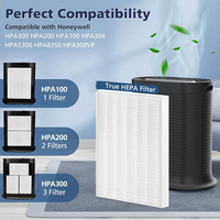 Filter HEPA karbon H13, pengganti untuk Honeywell pemurni udara HPA100 HPA200 HPA300 untuk mobil RV penggunaan luar ruangan baterai/bertenaga USB