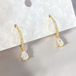 Wuzhou, joyerí<span class=keywords><strong>a</strong></span> <span class=keywords><strong>de</strong></span> moda, venta al por mayor, joyerí<span class=keywords><strong>a</strong></span> hipoalergénica, venta al por mayor, pendientes <span class=keywords><strong>de</strong></span> gota <span class=keywords><strong>de</strong></span> plata chapados en rodio para mujer - Product Image 5