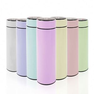Promotional Drinkware 2024 Hot Sale High Quality Stainless Steel Metal Vacuum Sports Custom 500Ml Led Water <b>Bottle</b> with Lid - Product Image 3