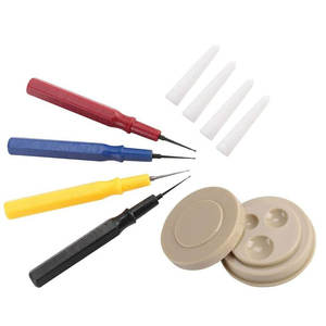1 lot de 4 Tailles Différentes Burette Stylo <span class=keywords><strong>Aiguille</strong></span> Avec 1 Tasse D'huile Pour Horloger Montres Horloges Réparation - Product Image 1