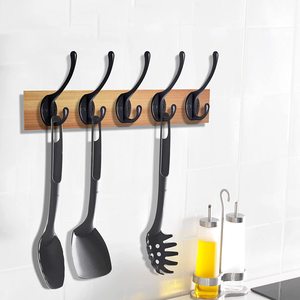 Heavy-duty Retro Entrance Zinc Alloy Multifunction 2 <strong>Hooks</strong> Clothes <strong>Hook</strong> Bathroom Bedroom <strong>Wall</strong> <strong>Hook</strong> Hanging Towels Clothes <strong>Keys</strong> - Product Image 5