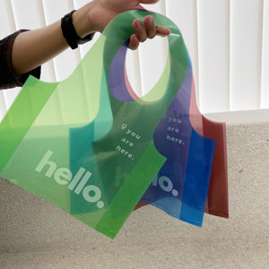 Standard Reusable Shopping Bag, Eco-friendly Plastic Foldable Grocery Tote