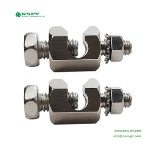 NSPV Fournisseur d'usine Pinces de mise à la terre pour panneaux solaires, cosses de mise à la terre en cuivre pour la <span class=keywords><strong>protection</strong></span> des systèmes solaires - Product Image 2