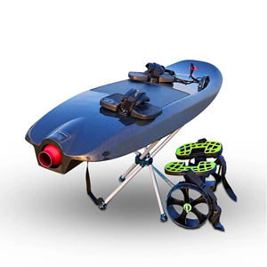 Jet Powered Scooter Cart With Two Puncture-Free Kayak Wheels Canoe <b>Trolley</b> for Surfboard and Easy <b>Pull</b> Start HS-TC Kayak Cart HS - Product Image 4