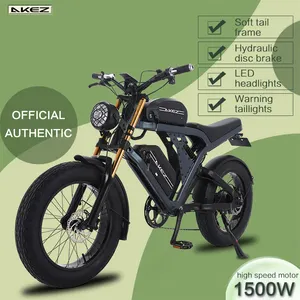 Wholesale 100km Ebike Fat Tire Electric Bike 1500W 48V High Speed 20 Inch Electric Dirt Bike For Adults