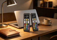 Télécommande sans fil pour film de fenêtre, ventilateur sur pied LED multicolore pour la confidentialité Jet-JCXK, usine ODM, plastique, portée 20m, AAA