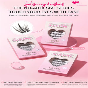 Faux cils de vison à grappe unique de style européen américain, cils de volume faits à la main, option naturelle sans colle - Product Image 6