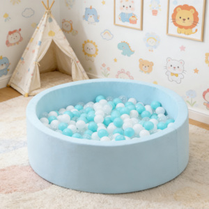 Conjuntos de equipo de juego suave para fábricas: Escalada, gateo, deslizamiento, juego para niños pequeños y bebés, piscina de bolas redonda de espuma combinada - Product Image 5