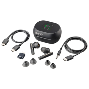 Meilleure qualité Poly Voyager Free 60 + Écouteurs noirs UC + Étui de charge à écran tactile - Product Image 3