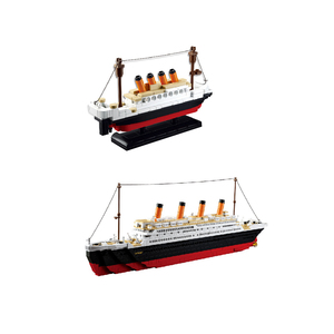 Klassische Toy Titanic Bausteine Schiffs modell Montage Bildungs block Sluba