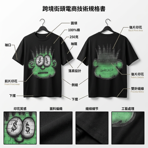 T-shirt da uomo personalizzata di alta qualità con stampa cartoon multi-stile, in cotone pesante, a maniche corte, con spalle scese, stile hip hop, caldo e di tendenza - Product Image 4