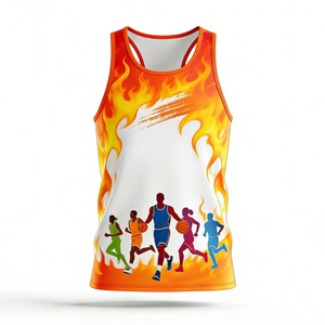 Camiseta Deportiva de Malla de Secado Rápido con Impresión por Sublimación Completa Personalizada, Servicio OEM, para Promoción de Eventos Deportivos y Equipos de Maratón - Product Image 2