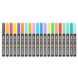 Marcadores <span class=keywords><strong>Artline</strong></span> Sólidos Multicolor de Punta Mediana, 20 Piezas, Colores Brillantes para Papel Negro - Product Image 4