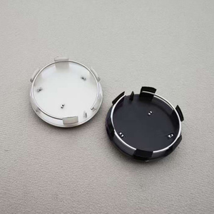 Cubierta de centro de rueda de plata negra ABS de 60mm para accesorios decorativos de coche <span class=keywords><strong>Peugeot</strong></span> - Product Image 2