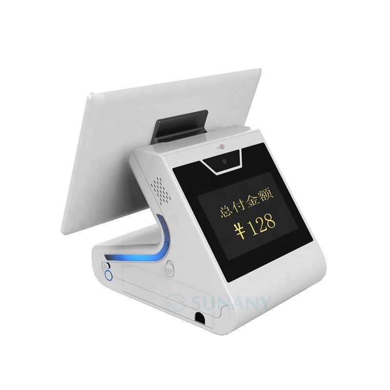 Système de facturation machine Android tout en un POS avec Imprimante 80mm lecteur NFC sans fil caissier POS terminal