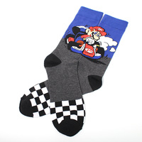Chaussettes en coton de haute qualité pour hommes et femmes, dessin animé joyeux, Donkey Kong meias, coloré, drôle, sport mario d'équipage