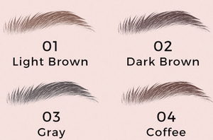 Tinte de cejas para cejas, lápiz de cejas para cejas, resistente al agua, color marrón oscuro y dorado, bajo pedido, OEM - Product Image 2