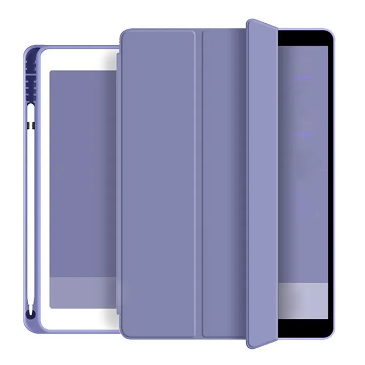 Capa de tablet tpu para ipad mini 6 air 4, atacado, auto acordar, com suporte de lápis