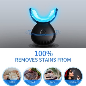 Portable Wireless <b>Teeth</b> <b>Whitening</b> Kit with 16 LED Blue Accelerator Light Fresh Mint Flavor 2ml Pen Volume for Home Use - Product Image 5