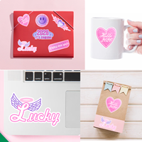 Pegatinas de Vinilo Ecológicas Personalizadas, Impresión de Pegatinas con Forma Troquelada, Pegatinas con Logotipo Resistentes a la Intemperie, Laminadas, Decorativas para Laptop, Resistentes al Agua y a Altas Temperaturas