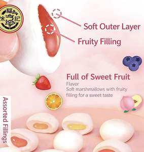 Vente en gros d'aliments halal, confiture de guimauves fruitées Xu Fuji en boîte pour les enfants - Product Image 4