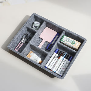 Factory Wholesale Sturdy Single Square PET Hard Shell Kitchen Office <b>Drawer</b> Organizers <b>Storage</b> <b>Boxes</b> & Bins - Product Image 2