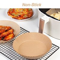 Papier de cuisson jetable antiadhésif pour friteuse à air, papier sulfurisé anti-graisse pour friteuse à air, papier de cuisson imperméable pour friteuse à air
