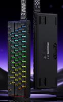 Clavier mécanique personnalisé AULA MINI 60HE à axe magnétique, sans fil, tri-mode, RT, pour e-sport