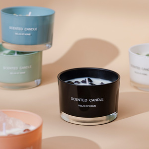 Florescence vela perfumada de cristal creativa personalizada para eliminación de olores adornos decorativos de vacaciones para bares y hogar - Product Image 1