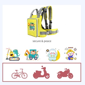 Arnés de motocicleta portátil para niños, arnés de seguridad ajustable para niños con correa reflectante - Product Image 1