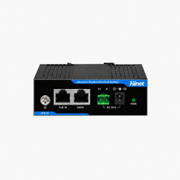 Divisor PoE Industrial IEEE 802.3af de 15.4W, Gigabit, Riel DIN, Salida de 12V CC, Ethernet RJ45 para Cámaras IP sin PoE, CCTV, AP