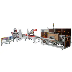 Multifunctional assembly line packing machine automatic box sealing and packing machine