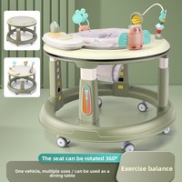 Trotteur Bébé Multifonctionnel Anti-Renversement en Plastique pour Garçons et Filles, Poussette Assise Transfrontalière 7-18 Mois