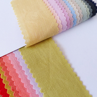 Primavera Verano color sólido Lino rayón viscosa tejido mezclado tela para blusa vestido que fluye tela suave 6E20