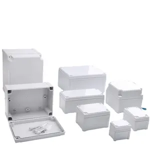 ELMAK PVC Or PC Material Small Junction Box With 3 Connector And Screw White Type