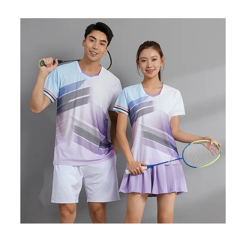 High end badminton suit for men and women quick drying breathable table tennis tennis sportswear