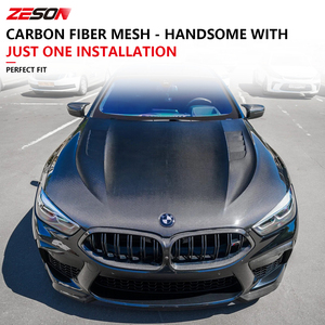 Rejilla de Doble Listón de Fibra de Carbono Seca para <span class=keywords><strong>BMW</strong></span> Serie 8 G14 G15 G16 M8 F91 F92 F93 840i M850i Coupé Convertible <span class=keywords><strong>2019</strong></span>+ - Product Image 6